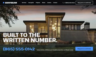Dark construction look – sample for a builder