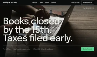 Dark office look – sample for a CPA firm