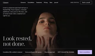 Dark elegant look – sample for a med spa